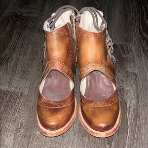 Freebird Desert Tan Leather Buckle Boots
